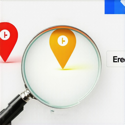 A visual representation of distinguishing two businesses with similar names on a map pack listing.