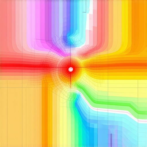 A local SEO heat map showing a business outranking closer competitors in the map pack.