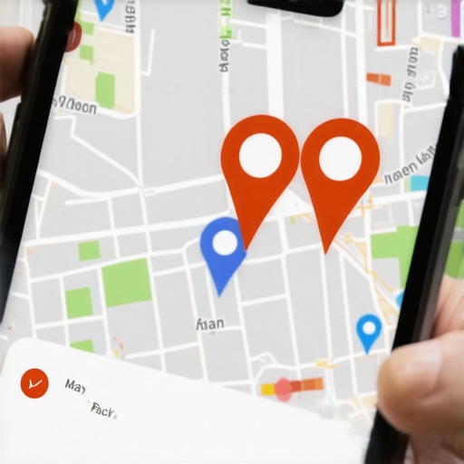 Screenshot of a local map pack showing three business listings at the top of search results.